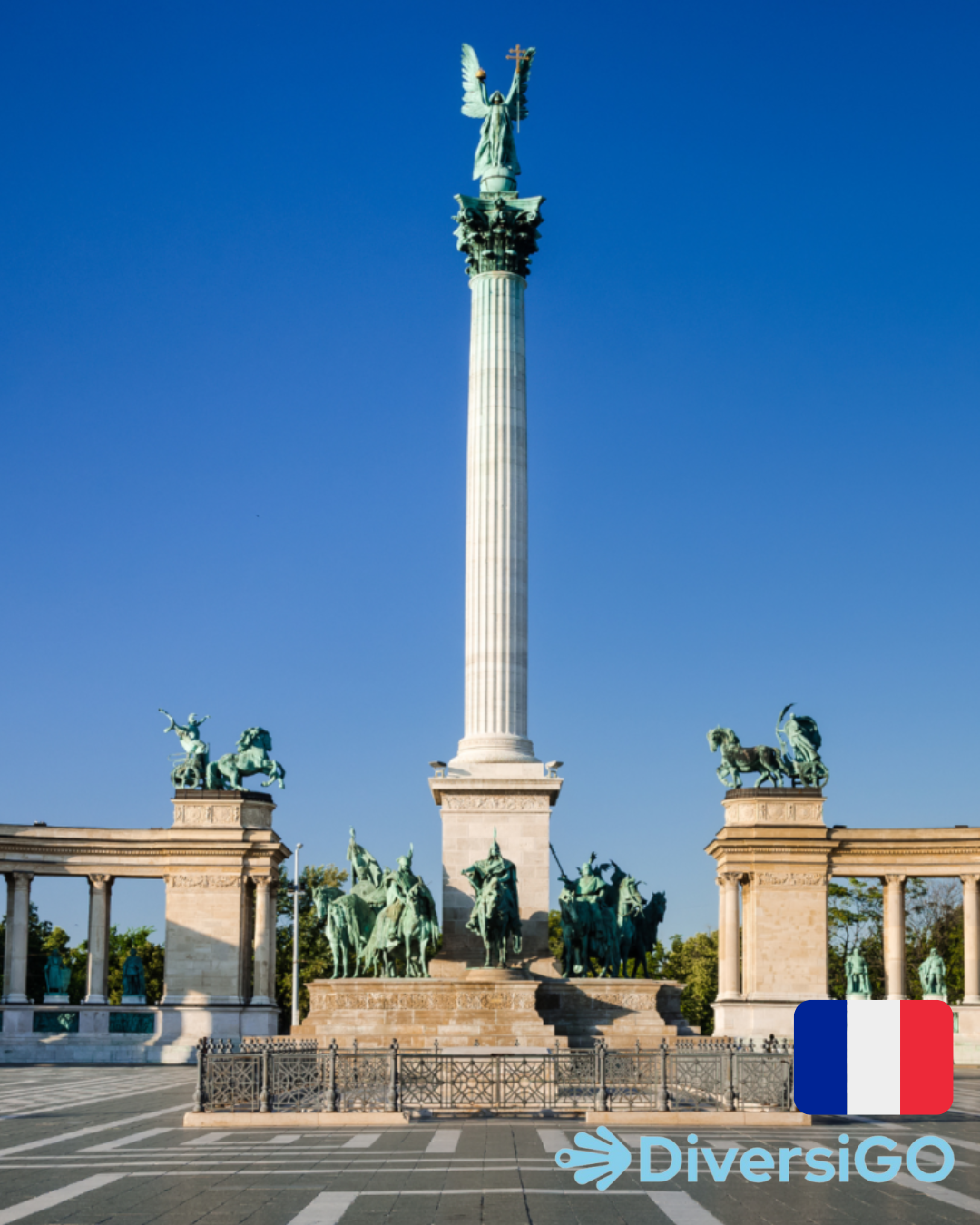 Le Monument du Millénaire sur la Place des Héros.